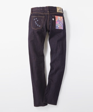 TENRYO DENIM 「倉敷天領デニム×北斗ノ拳」コラボジーンズ メンズ レッド:ラオウ