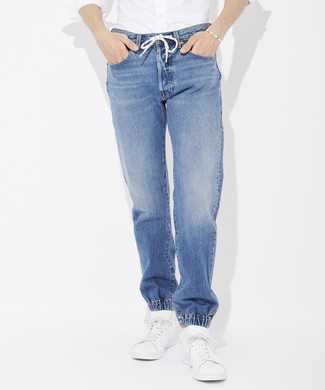 Levi's 「501」 デニムジョガーパンツ メンズ 濃加工色