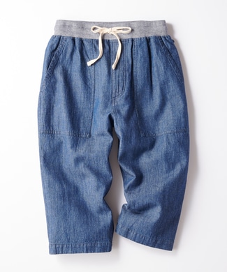 Other 【WEB限定価格】ウエストリブデニムクロップドパンツ メンズ 中濃加工色