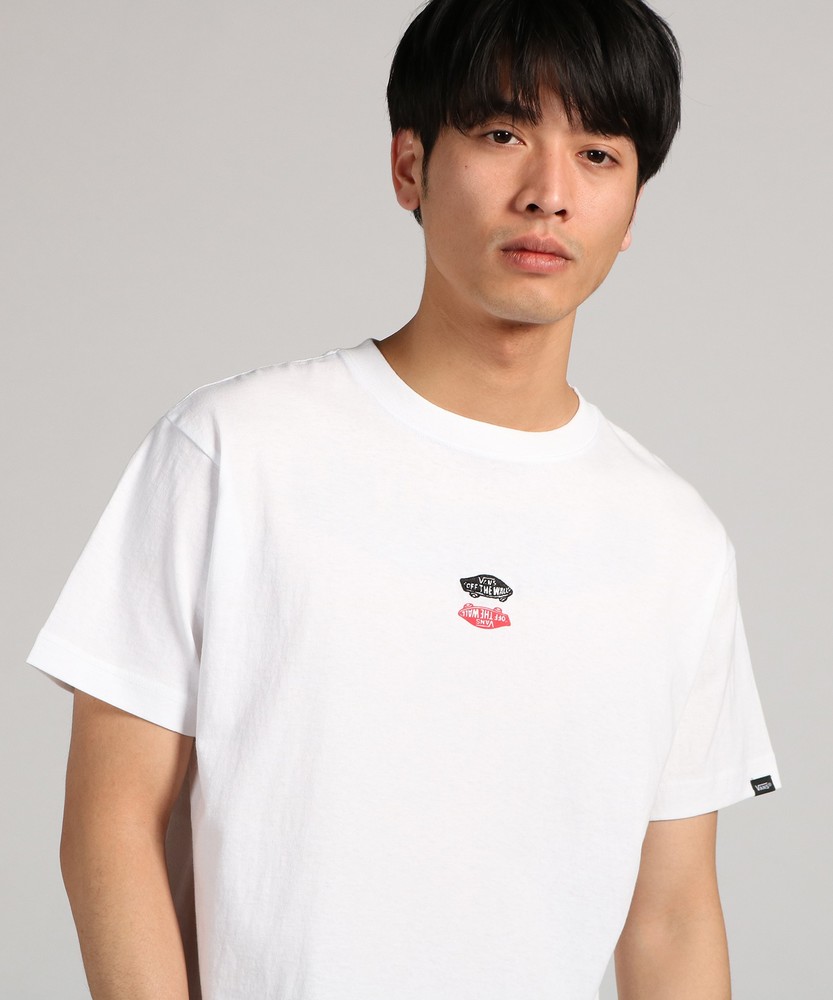 VANS 【WEB限定】ワンポイントTシャツ メンズ ホワイト