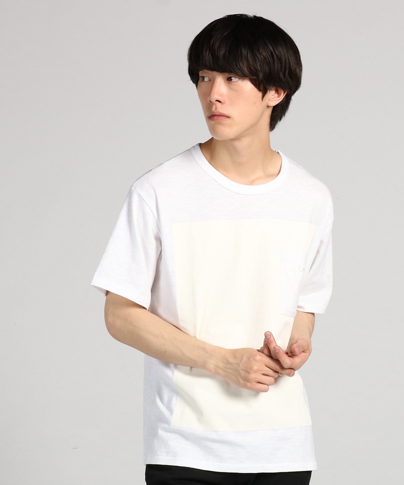 Lee 【WEB限定】ルーズフィットポケットTシャツ メンズ ホワイト