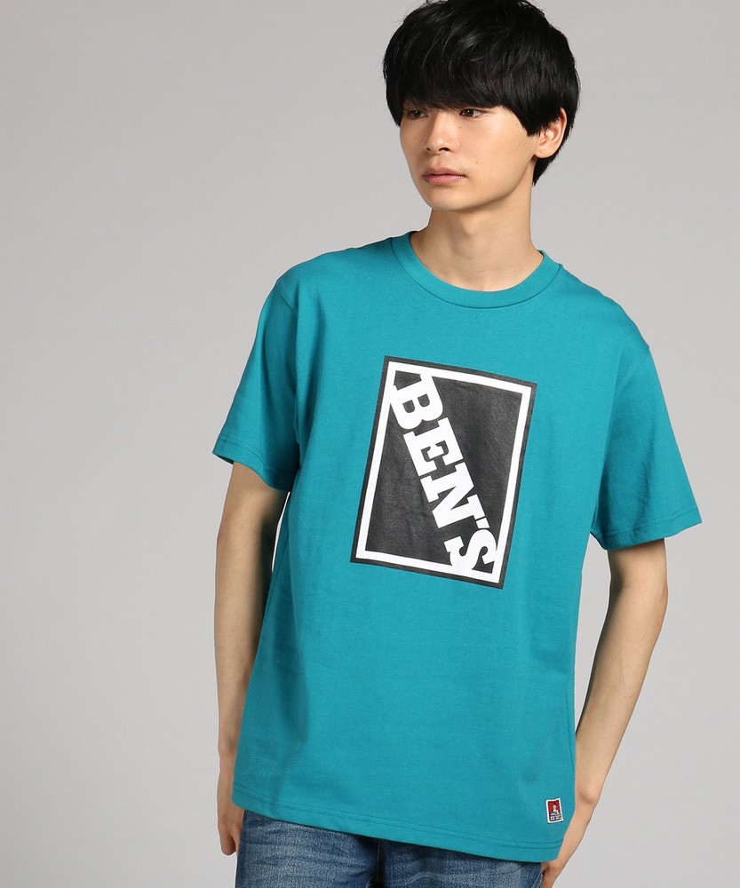 BEN DAVIS プリント半袖Tシャツ メンズ グリーン