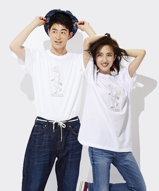 BACK NUMBER 【WEB限定】フラッシュ撮影すると変化するマジックなTシャツ(トレッキング編) ユニセックス ホワイト