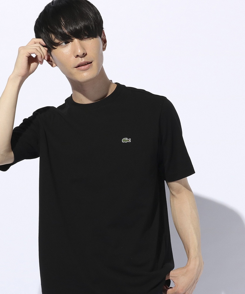 LACOSTE 鹿の子Tシャツ メンズ ブラック