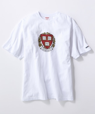 HARVARD ロゴTシャツ メンズ ホワイト
