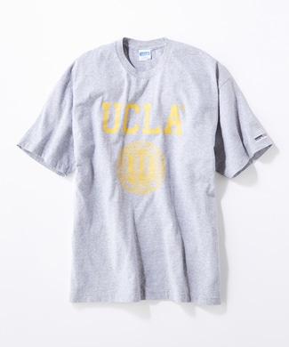 UCLA ロゴシールドTシャツ メンズ グレー