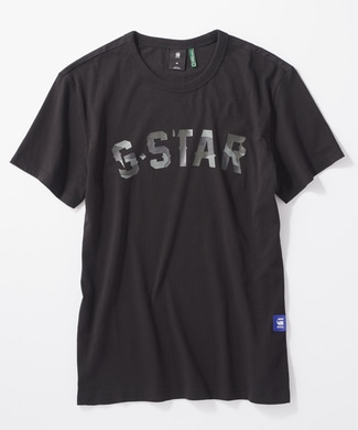 G-Star RAW グラフィックショートスリーブTシャツ メンズ ブラック
