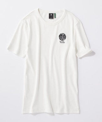 G-Star RAW グラフィックショートスリーブTシャツ メンズ オフシロ