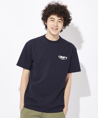 CAMP7 バックプリントTシャツ メンズ ネイビー