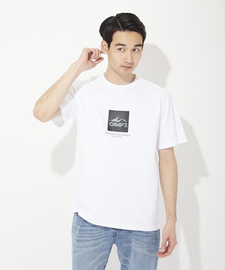 CAMP7 カラーロゴTシャツ ユニセックス ホワイト