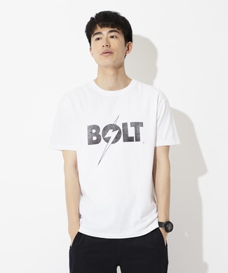 Lightning Bolt ロゴプリントTシャツ メンズ *ホワイト