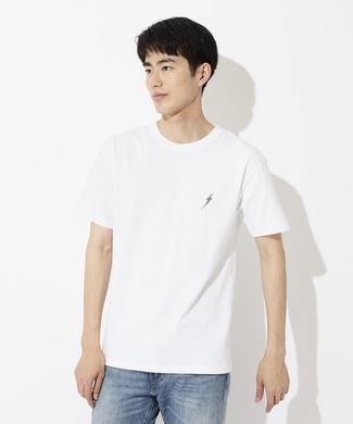 Lightning Bolt ロゴプリントTシャツ メンズ *ホワイト