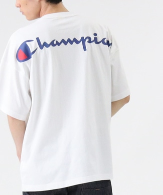 Champion ドロップショルダーTシャツ メンズ ホワイト