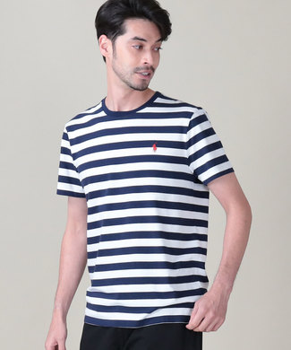 RALPH LAUREN POLO ワンポイントTシャツ メンズ ネイビー＊ホワイト