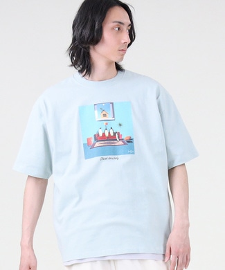 Back Number イラストプリントtシャツ 佐藤薫 サックス 雑記帳