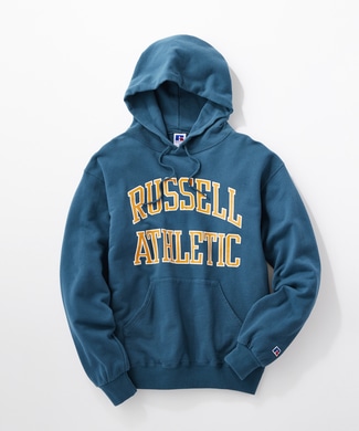 RUSSELL カレッジスウェットパーカー メンズ グリーン