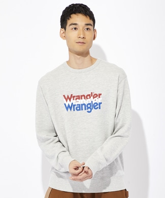 Wrangler ロゴスウェットトレーナー メンズ グレー