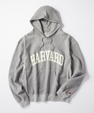 HARVARD カレッジロゴパーカー メンズ グレー
