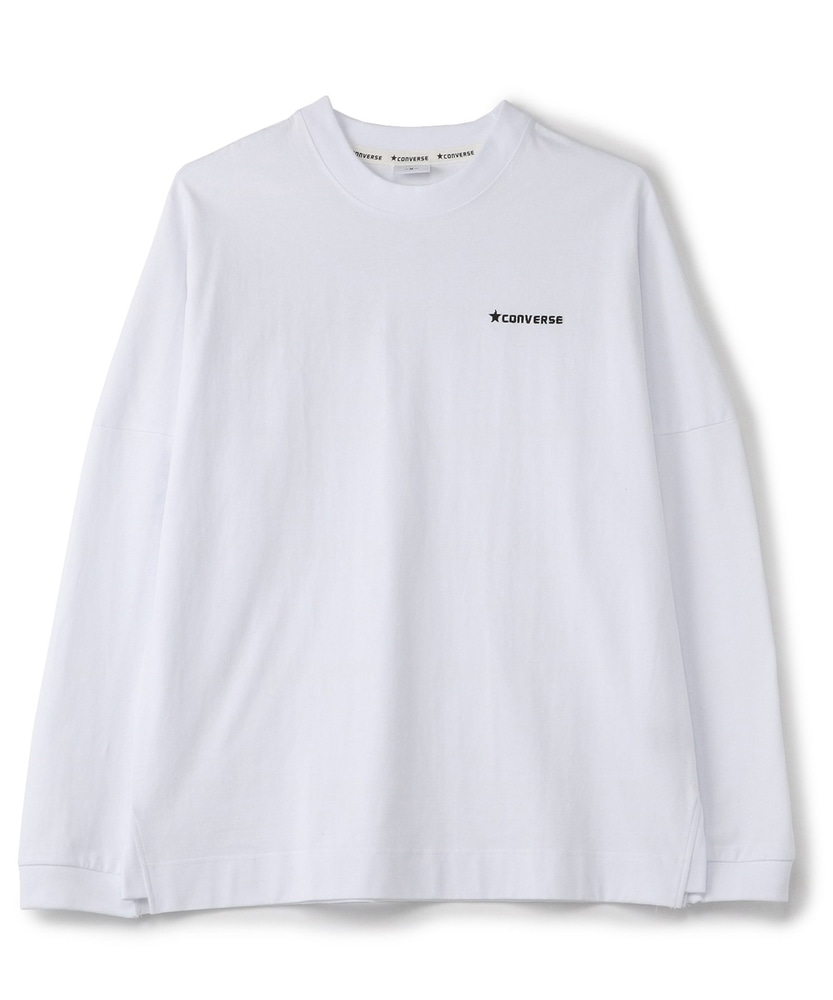 CONVERSE バックプリントロングTシャツ メンズ ホワイト