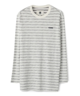 G-Star RAW 「GSRD」ボーダーTシャツ メンズ グレー