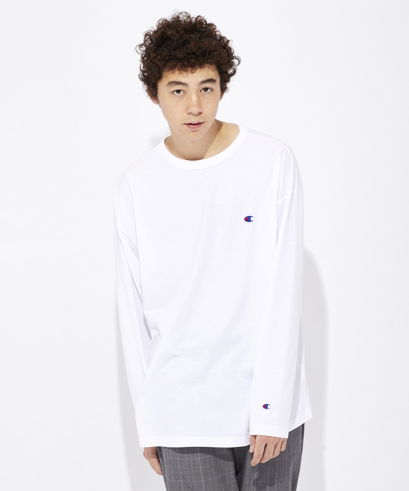 Champion 【WEB限定】ロングスリーブTシャツ メンズ ホワイト