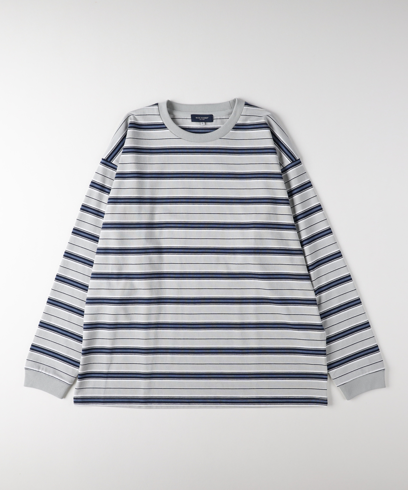 Right-on(北日本)のカラーボーダーロングスリーブTシャツ