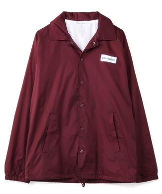 PRIMITIVE 【WEB限定】プリント入りコーチジャケット メンズ ワイン