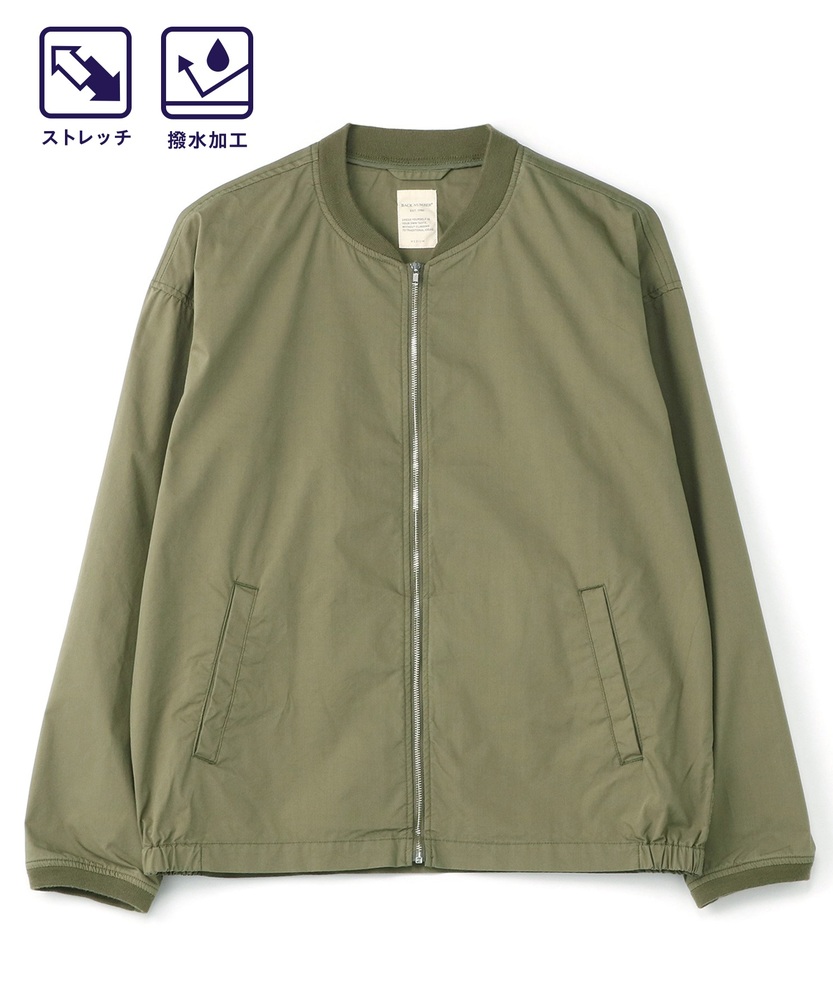 BACK NUMBER 「WATER REPELLENT」撥水ストレッチブルゾンジャケット メンズ カーキ