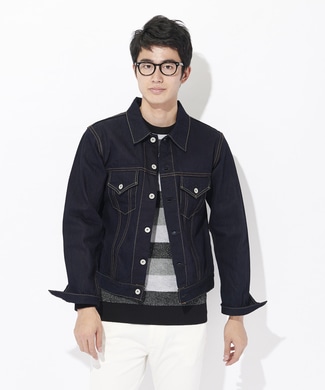 TENRYO DENIM 【期間限定20%OFF】【WEB限定】「COLOR REVOLUTION」Gジャン メンズ ブラック