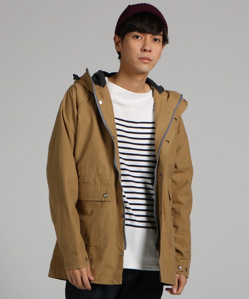 SIERRA DESIGNS 【WEB限定】ウールライナーロングマウンテンパーカー メンズ ベージュ