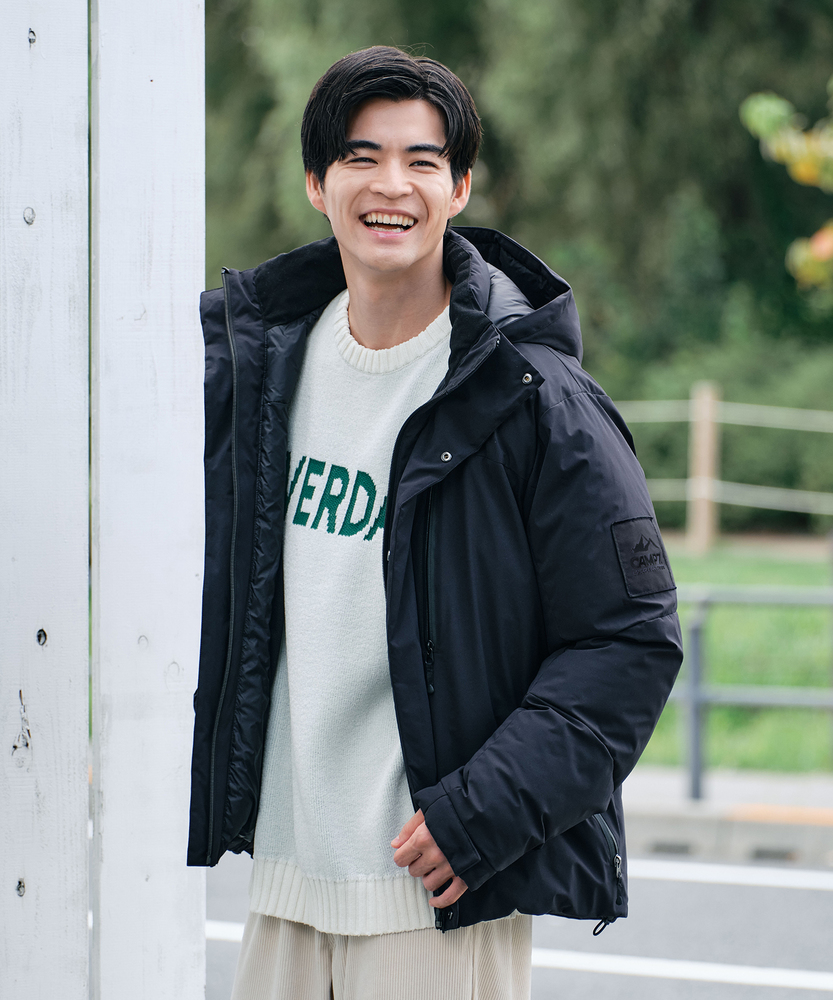 Right-on(近畿中国)の【ダウンと中綿のイイとこ取り】「DROPTECH®」ダウンミックス防風ジャケット（耐久撥水・保温・防風）