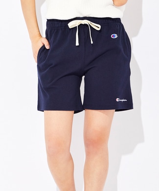 Champion カラーショートパンツ レディース ネイビー