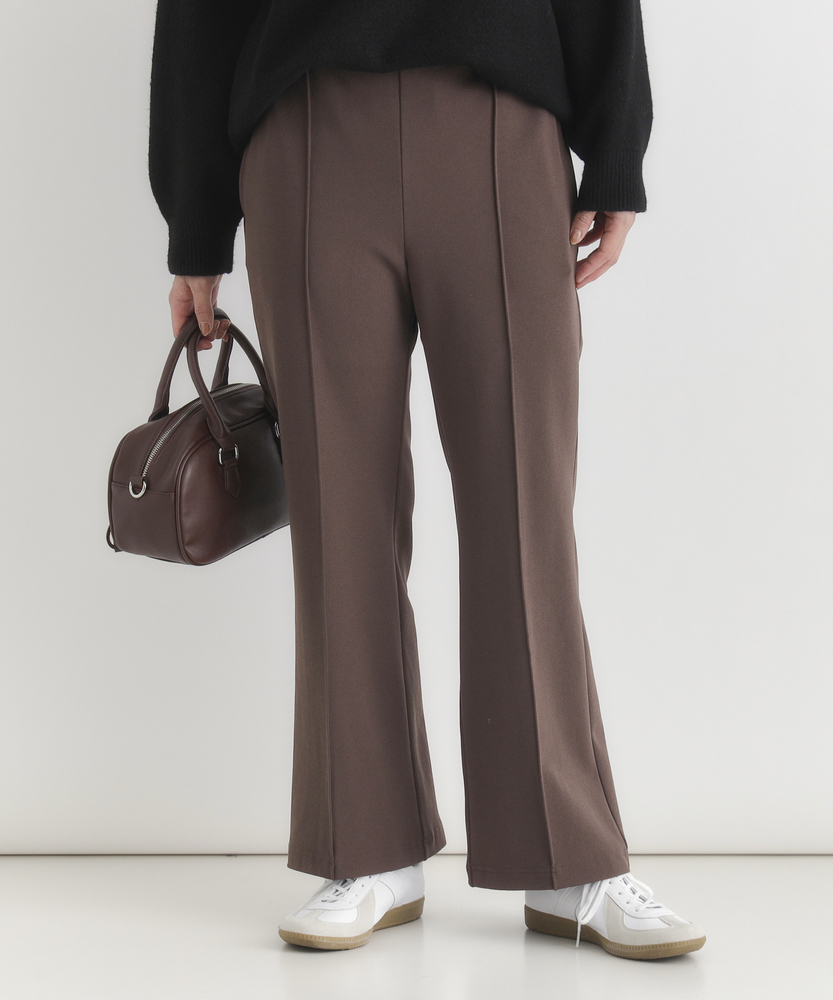 Right-on(近畿中国)のカットジョーゼット裏起毛フレアパンツ（親子でお揃い）