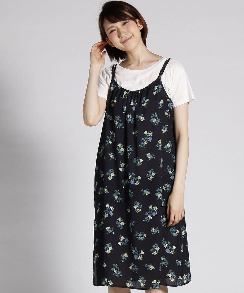 BACK NUMBER 【WEB限定価格】2WAYキャミワンピースセット レディース ネイビー