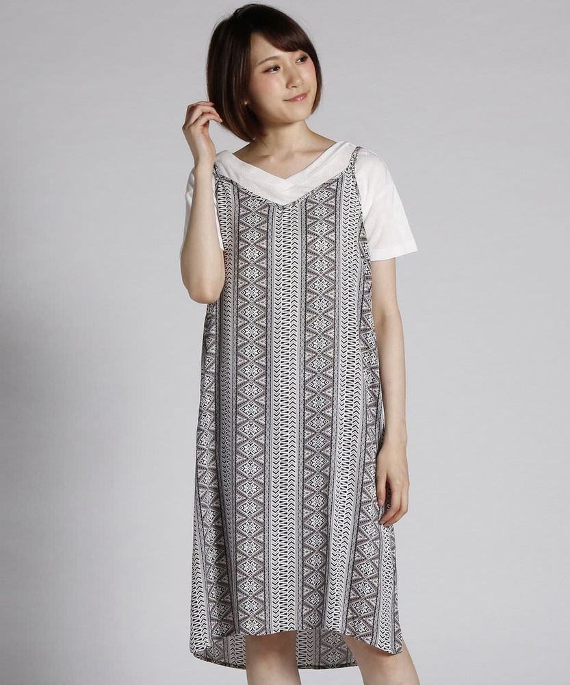 BACK NUMBER 【WEB限定価格】2WAYキャミワンピースセット レディース *ブラック