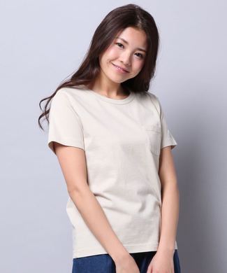 Champion 無地Tシャツ レディース ベージュ