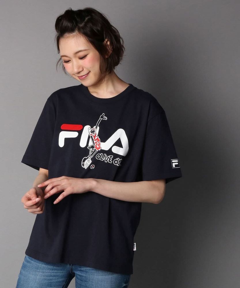 FILA 【WEB限定価格】プリントTシャツ レディース ネイビー