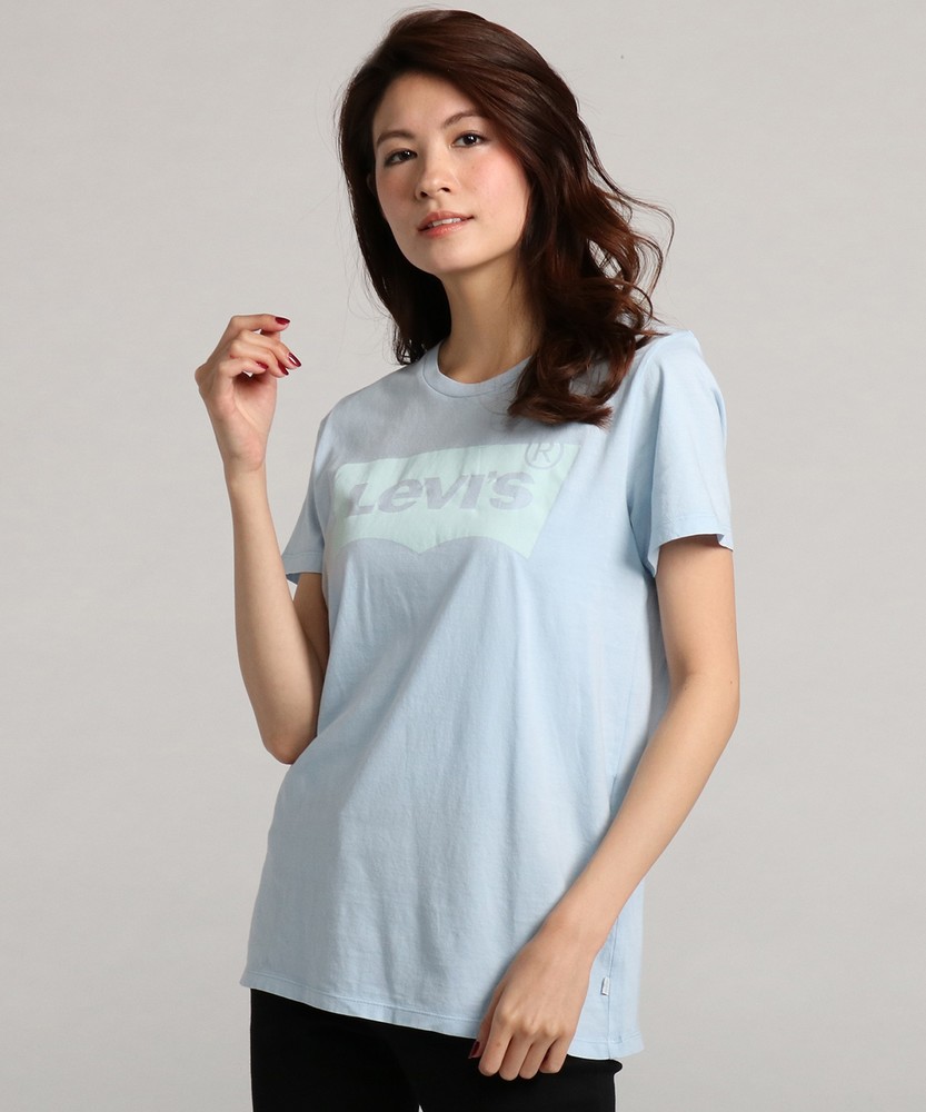 Levi's バットウィングクルーネックTシャツ レディース ブルー