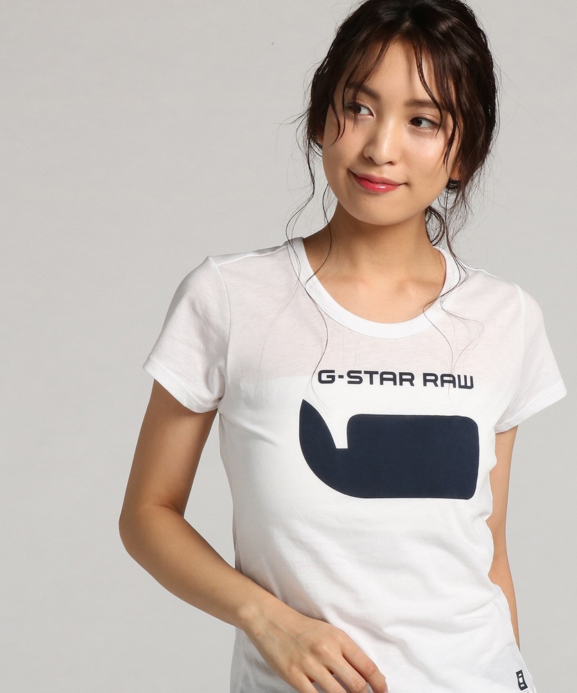 G-Star RAW 18RT Slim Tシャツ レディース ホワイト