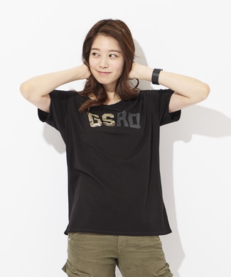 G-Star RAW グラフィック ルーズTシャツ レディース ブラック