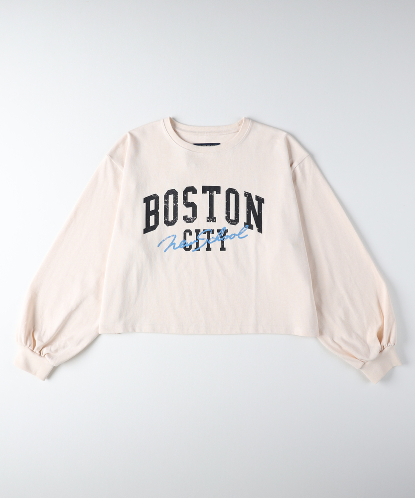 Right-on(近畿中国)の袖ボリュームロングスリーブTシャツ