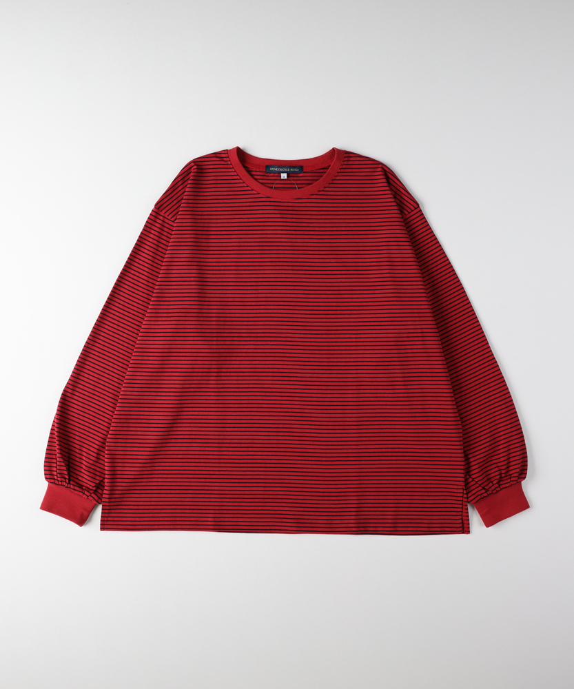 Right-on(近畿中国)のボーダーロングスリーブTシャツ