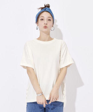 BACK NUMBER 【WEB限定価格】サイドスナップチュニック レディース オフシロ