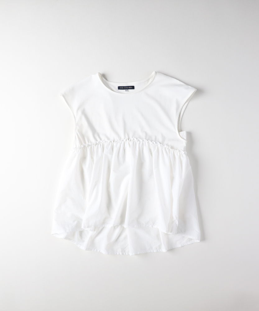 Right-on(近畿中国)の「接触冷感」異素材切替ノースリーブTシャツ