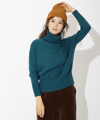 HONEYSUCKLE ROSE タートルネックニット レディース グリーン