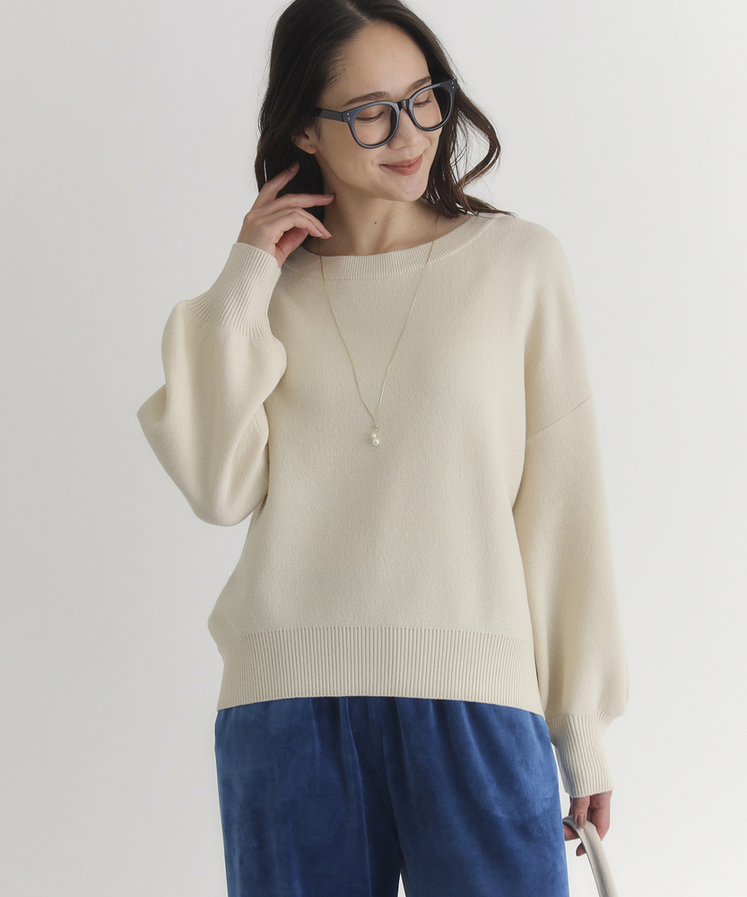 Right-on(近畿中国)のもちもちオフショルダーセーター