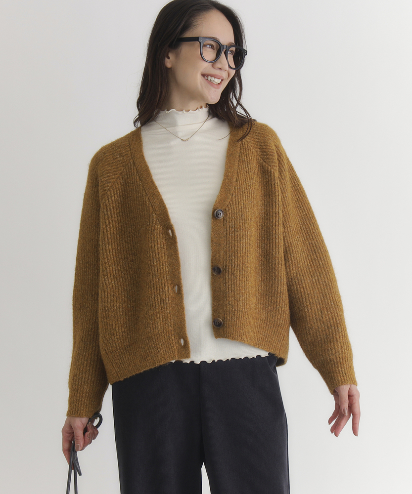 Right-on(近畿中国)のメランジニットカーディガン