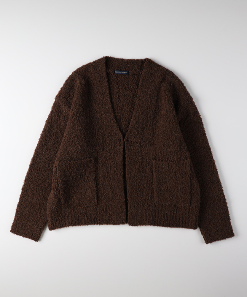 Right-on(近畿中国)のブークレニットカーディガン