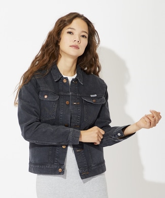 Wrangler 【期間限定20%OFF】【WEB限定】デニムジャケット レディース ブラック