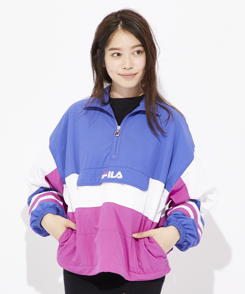 FILA 【ライトオン40周年記念限定モデル】ナイロンプルオーバー レディース パープル